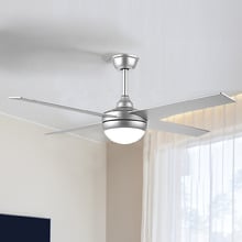 Cody 132cm Silver DC Ceiling Fan with Remote Control & LED